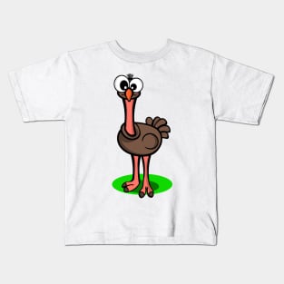 Cartoon Ostrich Kids T-Shirt